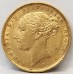 AUSTRALIA 1880 . ONE 1 SOVEREIGN . SYDNEY . GOLD . EDGE NIC